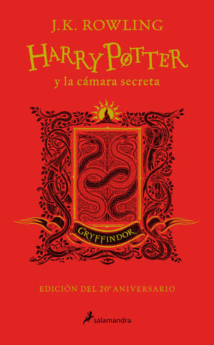 Portada del libro HARRY POTTER 2: LA CÁMARA SECRETA (EDICIÓN GRYFFINDOR DEL 20º ANIVERSARIO) (HARRY - Compralo en ByAnaCeci.com