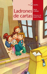 Portada del libro CALCETIN ROJO. LADRONES DE CARTAS - Compralo en ByAnaCeci.com