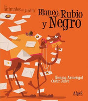 Portada del libro *ANIMALES DEL JARDIN. BLANCO, RUBIO Y NEGRO (IMPRENTA) - Compralo en ByAnaCeci.com