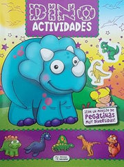 Portada del libro DINO ACTIVIDADES CELESTE CAD117 - Compralo en ByAnaCeci.com