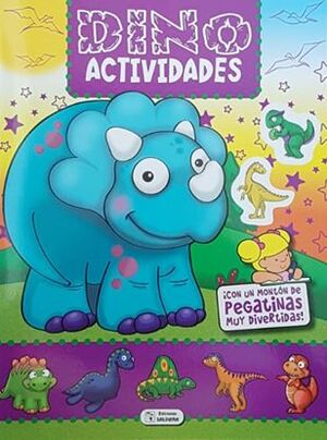 Portada del libro DINO ACTIVIDADES CELESTE CAD117 - Compralo en ByAnaCeci.com