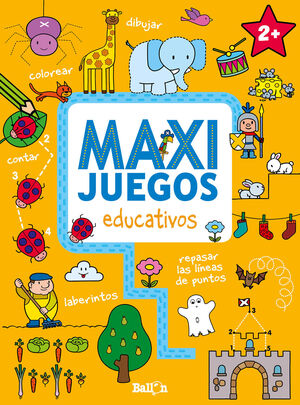 Portada del libro MAXI JUEGOS EDUCATIVOS +2 - Compralo en ByAnaCeci.com