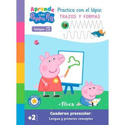 Portada del libro APRENDO CON PEPPA. TRAZOS Y FORMAS - Compralo en ByAnaCeci.com