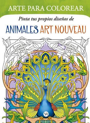 Portada del libro PINTA TUS PROPIOS DISEÑOS DE ANIMALES ART NOUVEAU - Compralo en ByAnaCeci.com