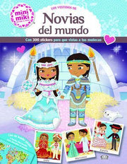 Portada del libro VESTIDOS DE NOVIAS DEL MUNDO, LOS / INCLUYE 300 STICKERS - Compralo en ByAnaCeci.com