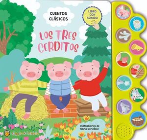 Portada del libro LOS TRES CERDITOS (LIBRO CON SONIDOS) - Compralo en ByAnaCeci.com