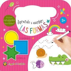 Portada del libro ¡APRENDO A ESCRIBIR!. LAS FORMAS / PD. (INCLUYE ROTULADOR CON BORRADOR) - Compralo en ByAnaCeci.com