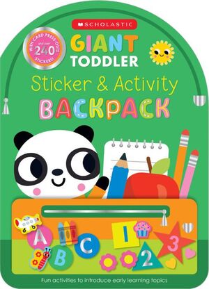 Portada del libro MOCHILA GIGANTE DE PEGATINAS Y ACTIVIDADES PARA NIÑOS PEQUEÑOS - Compralo en ByAnaCeci.com