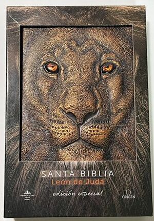 Portada del libro BIBLIA RVR 1960 LETRA GRANDE LEON DE JUDA EDICION ESPECIAL BRONCE - Compralo en ByAnaCeci.com