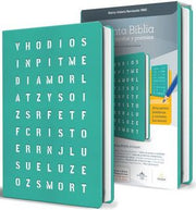 Portada del libro BIBLIA RVR 1960 PARA REGALOS Y PREMIOS, AGUAMARINA CON SOPA DE LETRAS - Compralo en ByAnaCeci.com