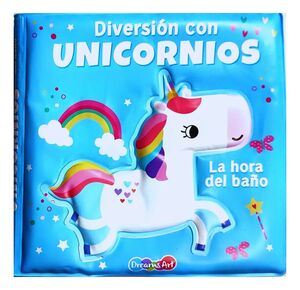 Portada del libro DIVERSION CON UNICORNIOS, LIBRO DE BAÑO BFBRI0179 - Compralo en ByAnaCeci.com