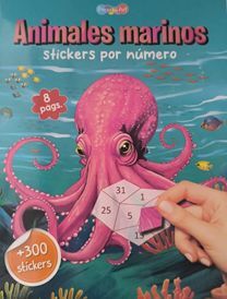 Portada del libro ANIMALES EXTREMOS CON STICKERS: ANIMALES MARINOS BAMAG0212 - Compralo en ByAnaCeci.com