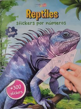 Portada del libro ANIMALES EXTREMOS CON STICKERS: REPTILES  BAMAG0212 - Compralo en ByAnaCeci.com