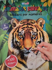 Portada del libro ANIMALES EXTREMOS CON STICKERS: ANIMALES SALVAJES  BAMAG0212 - Compralo en ByAnaCeci.com