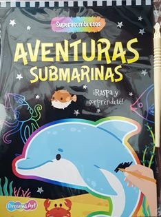 Portada del libro SUPERASOMBROSOS: AVENTURAS MARINAS SCRATCH BFDAR0467 - Compralo en ByAnaCeci.com