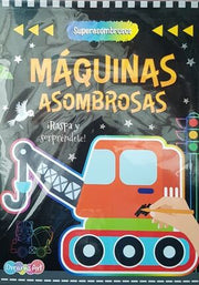 Portada del libro SUPERASOMBROSOS: MAQUINAS ASOMBROSAS SCRATCH BFDAR0467 - Compralo en ByAnaCeci.com