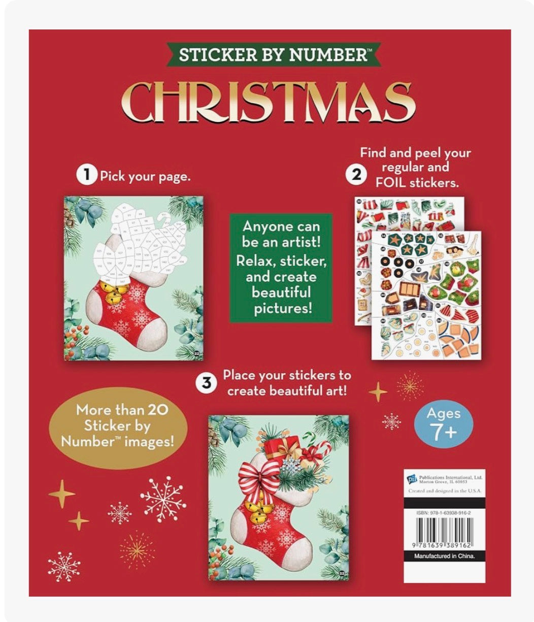 Brain Games - Sticker by Number | Christmas