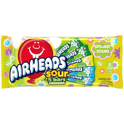 Airheads | conejitos | 6 barras chiclosas | Dulce