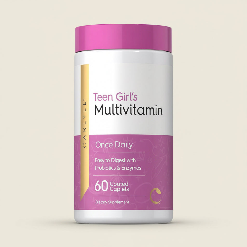Multivitaminico para adolescentes | Femenino | Carlyle | 60 capsulas