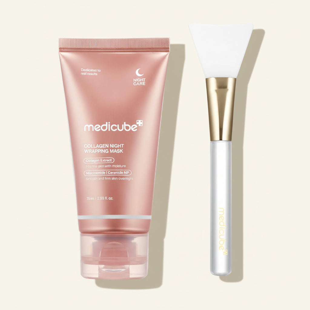 Mascarilla Nocturna de Colageno |Medicube + Brocha Aplicadora