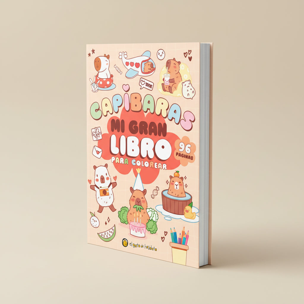 Capibaras | Mi gran libro para colorear