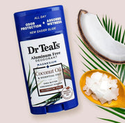 Desodorante natural sin aluminio con aceite de coco / Dr Teals