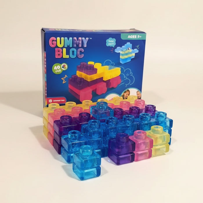 Set de bloques sensoriales de goma | 40 piezas