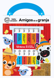 Set bebes - Mi primera libreria baby Einstein | Amigos de la granja | 12 libros | Español