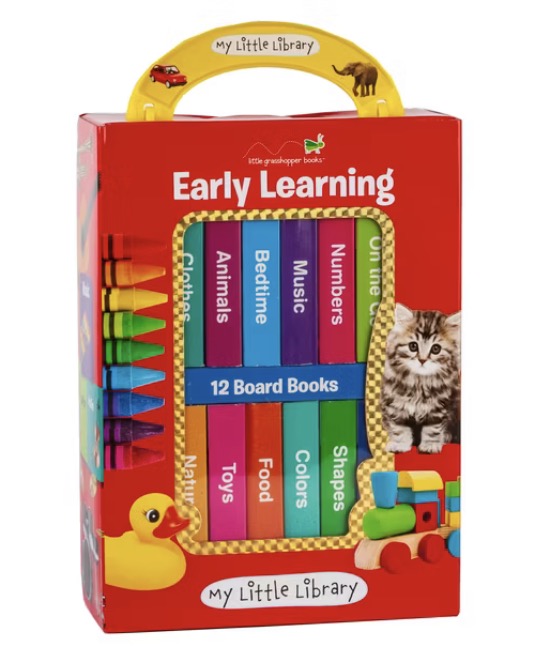 Early Learning | Mi Pequeña Biblioteca | Ingles | 12 libros