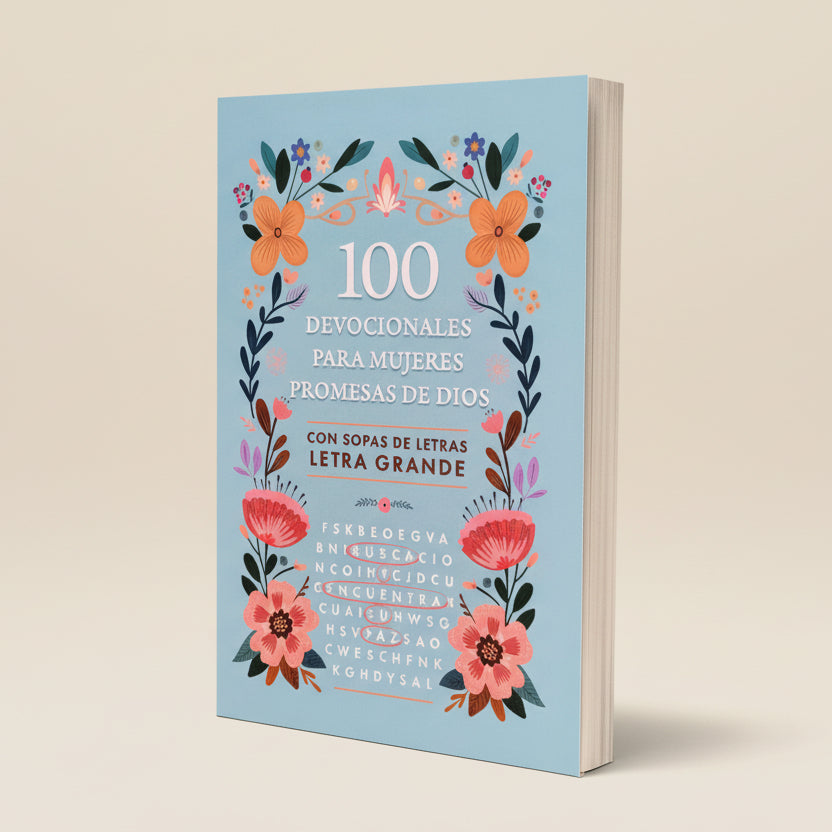 100 Devocionales para Mujeres | Promesas de Dios / Sopa de Letras