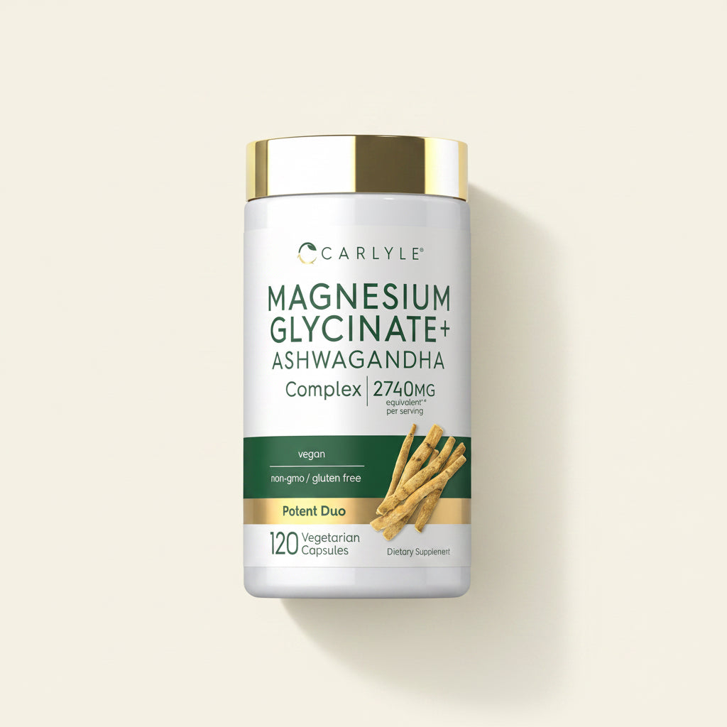 Magnesio Glicinato + Ashwagandha | Relajación profunda