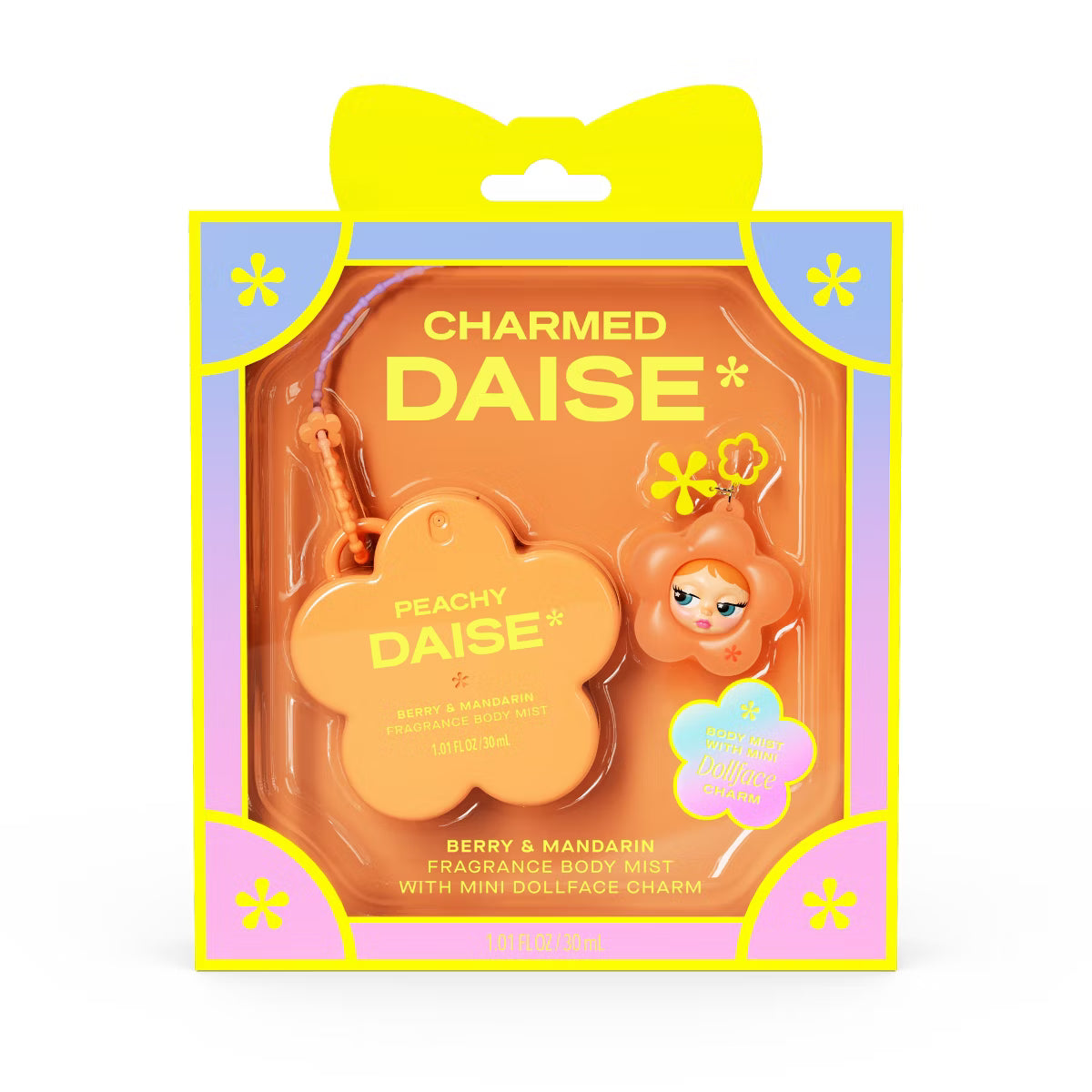 DAISE Mini Body Mist + Charm - Peachy - 1.01 fl oz