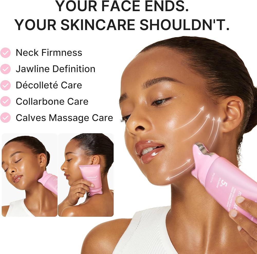 Crema Antiedad para Cuello con Aplicador Masajeador Gua Sha PDRN y Colágeno | Medicube | 90 g