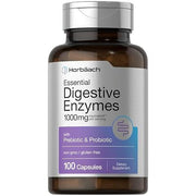 Enzimas digestivas | 1000mg | 100 cápsulas | Horbaach | Probiótico
