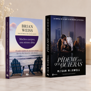 Club de lectura | Kit Septiembre | Pídeme lo que quieras - Megan Maxwell | muchos cuerpos muchas almas - Brian Weiss