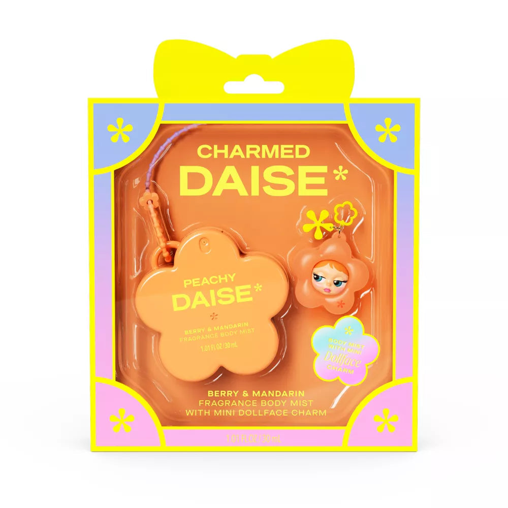 DAISE Mini Body Mist + Charm - Peachy - 1.01 fl oz