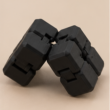 Cubo Infinito Antiestrés | Negro | Mateo3D