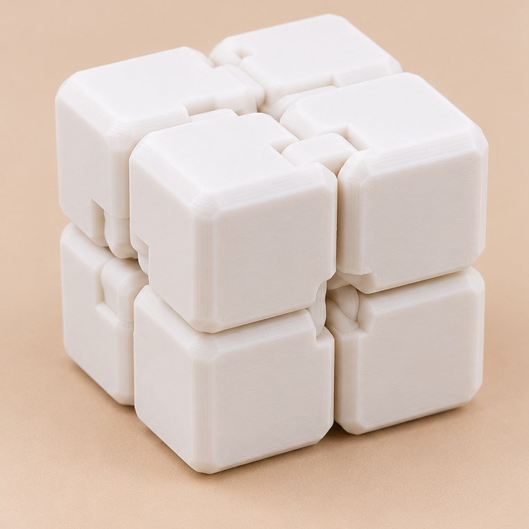 Cubo Infinito Antiestrés | Blanco | Mateo3D