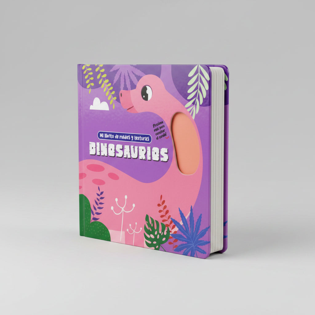 Dinosaurios | mi librito de ruidos y texturas | silver dolphin