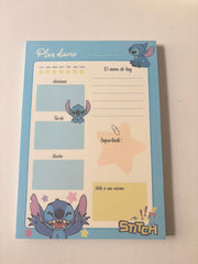 Libreta Planner Stitch  | Azul Claro