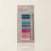 Notas Adhesivas Banderita 10 Colores con Regla de 14 cm