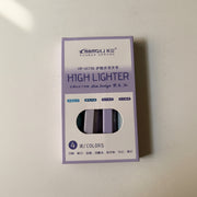 Set de 4 Resaltadores Tonalidades Morado - Diseño Slim | Hangli