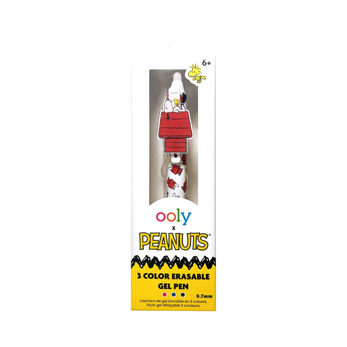 Bolígrafo de gel borrable de 3 colores OOLY x Peanuts