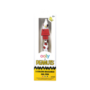 Bolígrafo de gel borrable de 3 colores OOLY x Peanuts