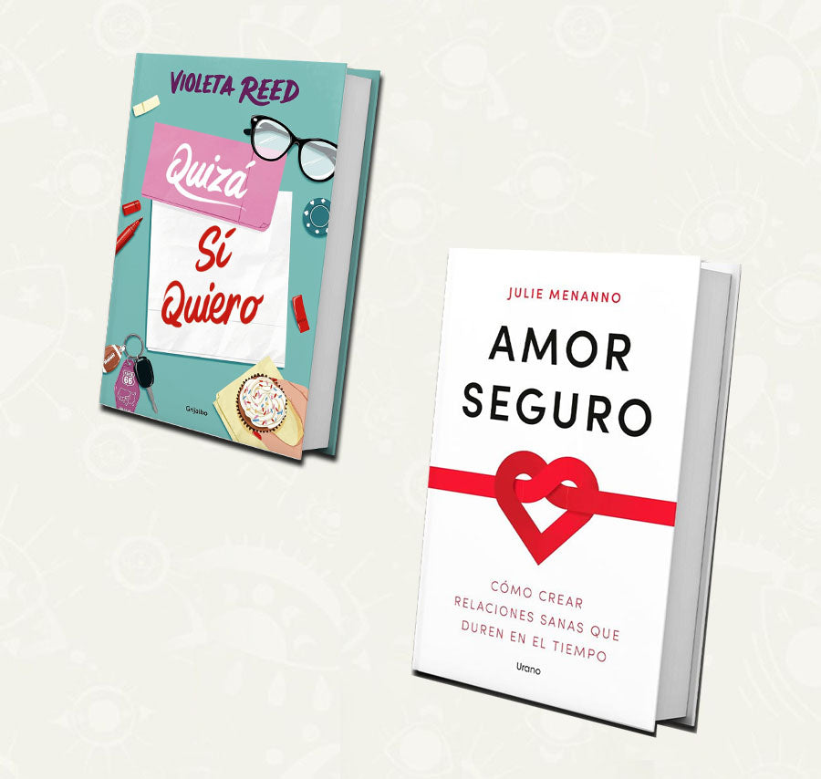 Club de lectura - Kit Febrero - Duo - Amor seguro | Julie Menanno & Quiza si quiero | Violeta Reed