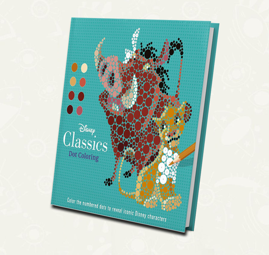 Libro de Colorear con Puntos Disney Clásicos