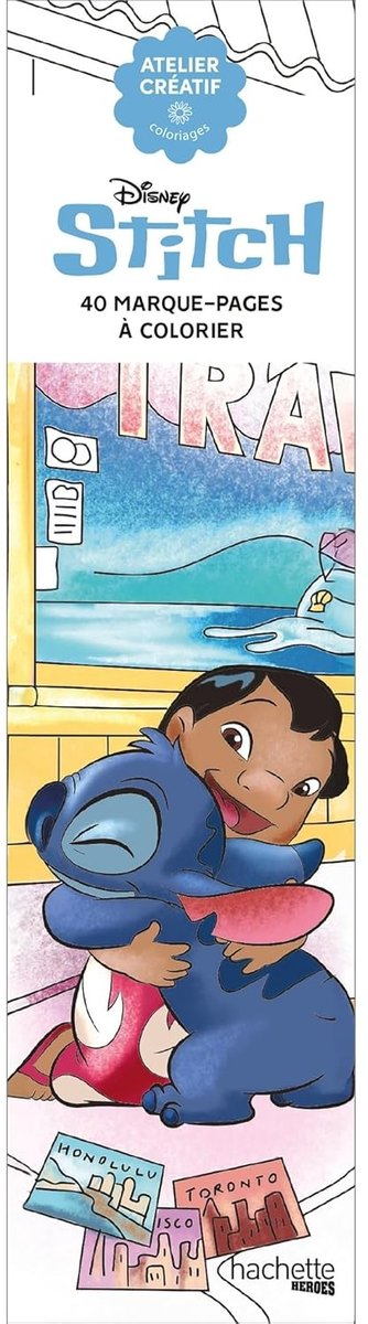 Separadores para Colorear Stitch | Hachette Heroes | Francia
