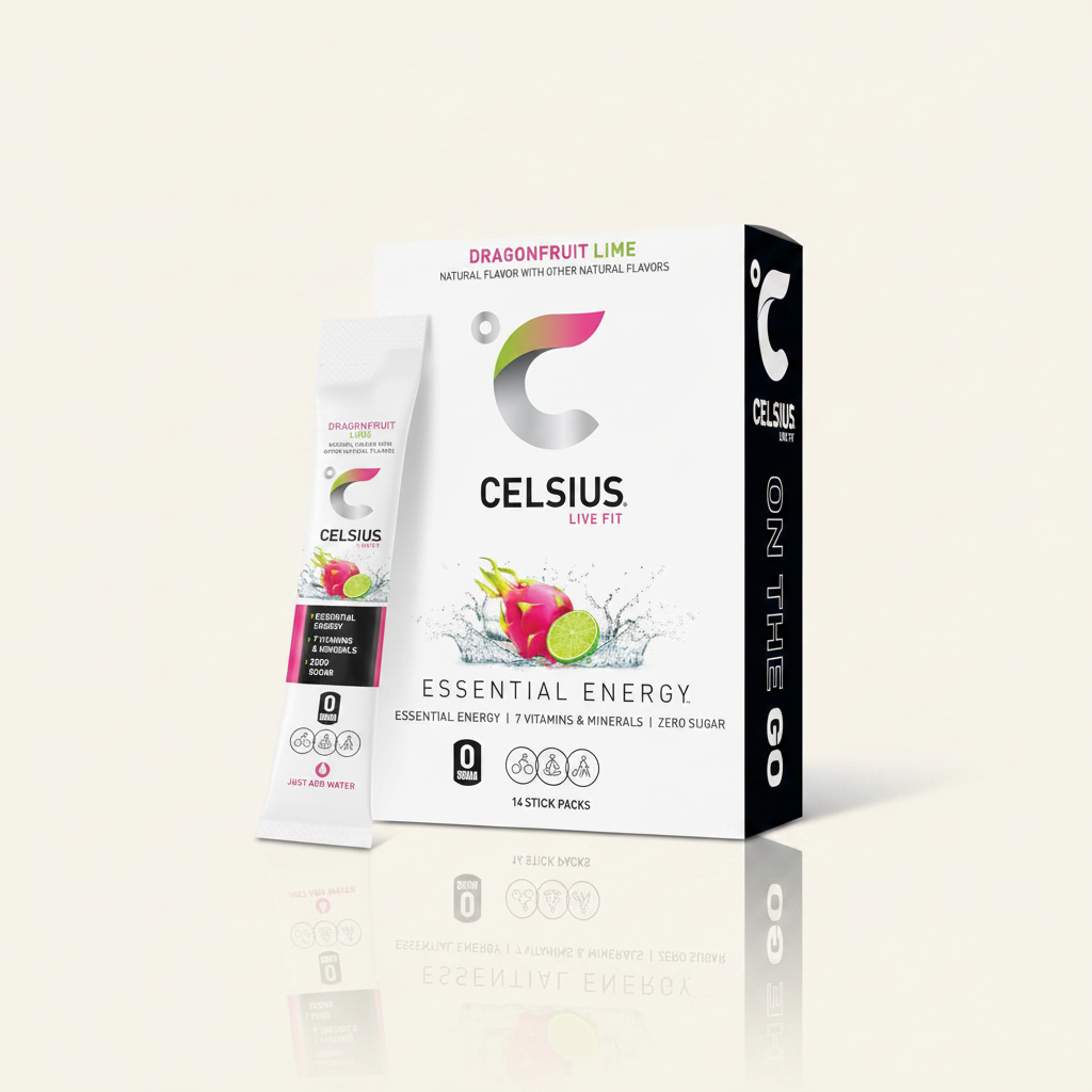 Suplemento energetico en polvo | pitaya y limon | 14u | Celsius