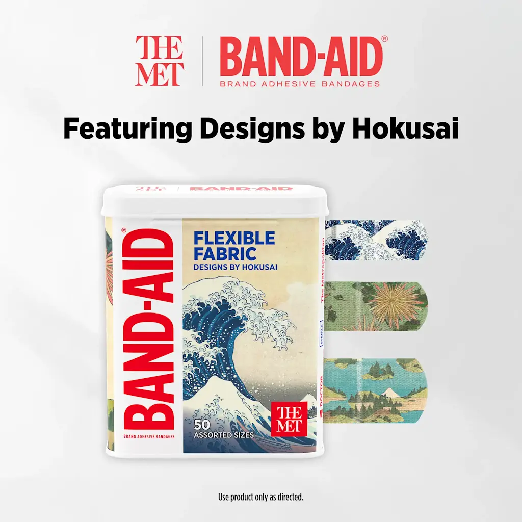Curitas con Diseños de Arte Japones Hokusai 50 Unidades | Band - Aid