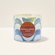 Banana Cream Latte | Vela 3 Mechas | Bath and Body Works